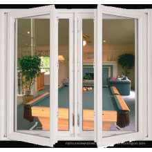 Ventana abatible doble acristalada de PVC con ventana de PVC